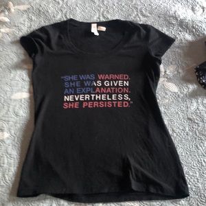 Feminist tshirt, black XS